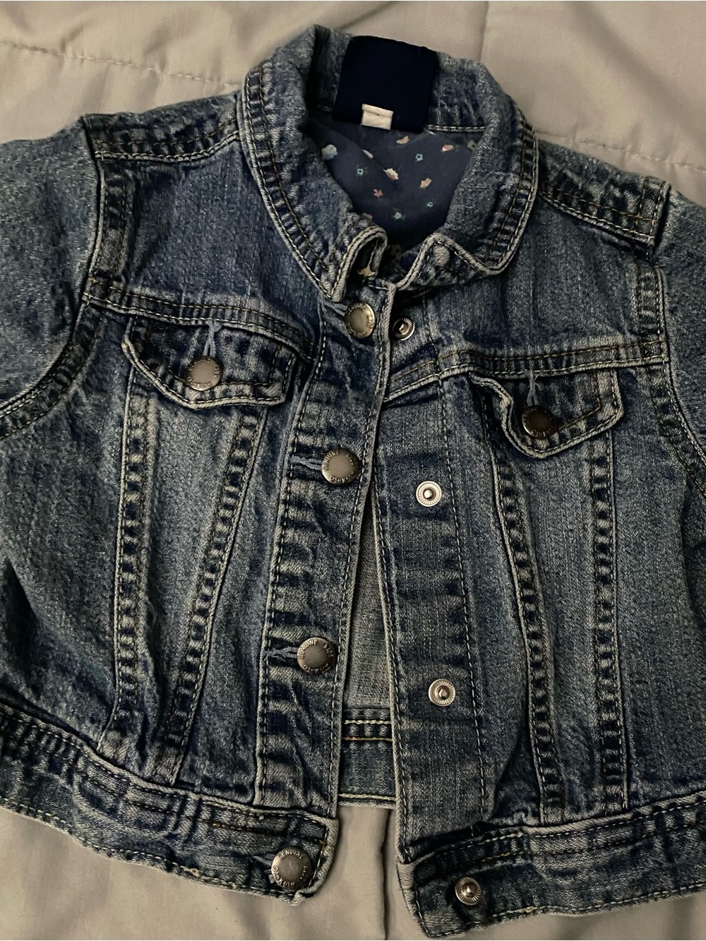 OshKosh B'gosh Girls Denim Jacket - Medium Blue Wash